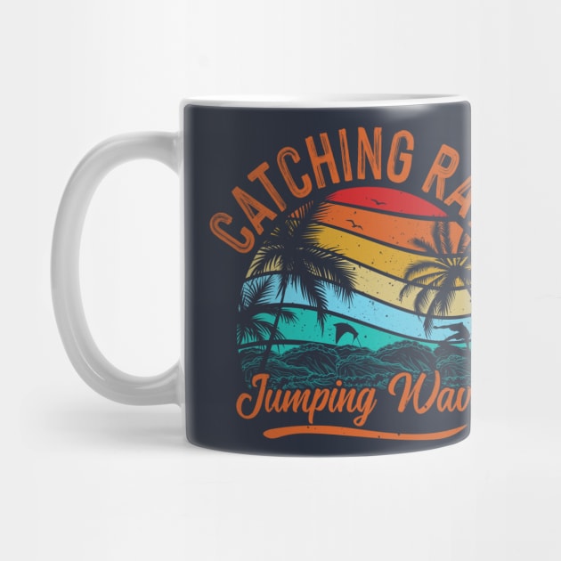 Vintage Surf Catching Waves by Banned Books Club